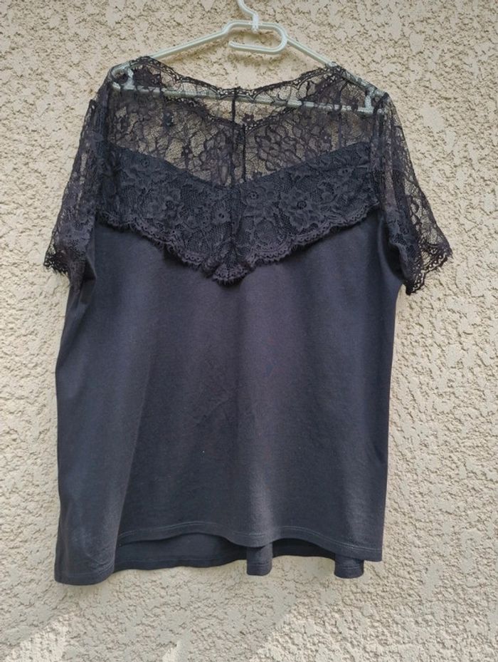 Haut à dentelle noir - Taille 48/50 - Bodyflirt - photo numéro 2