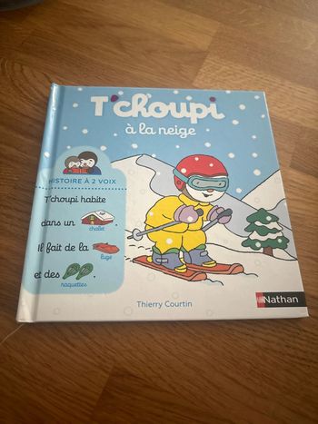 Livre T’choupi à la neige