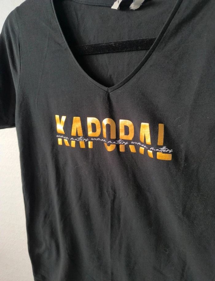 T shirt Kaporal , femme , taille S , neuf , noir - photo numéro 2