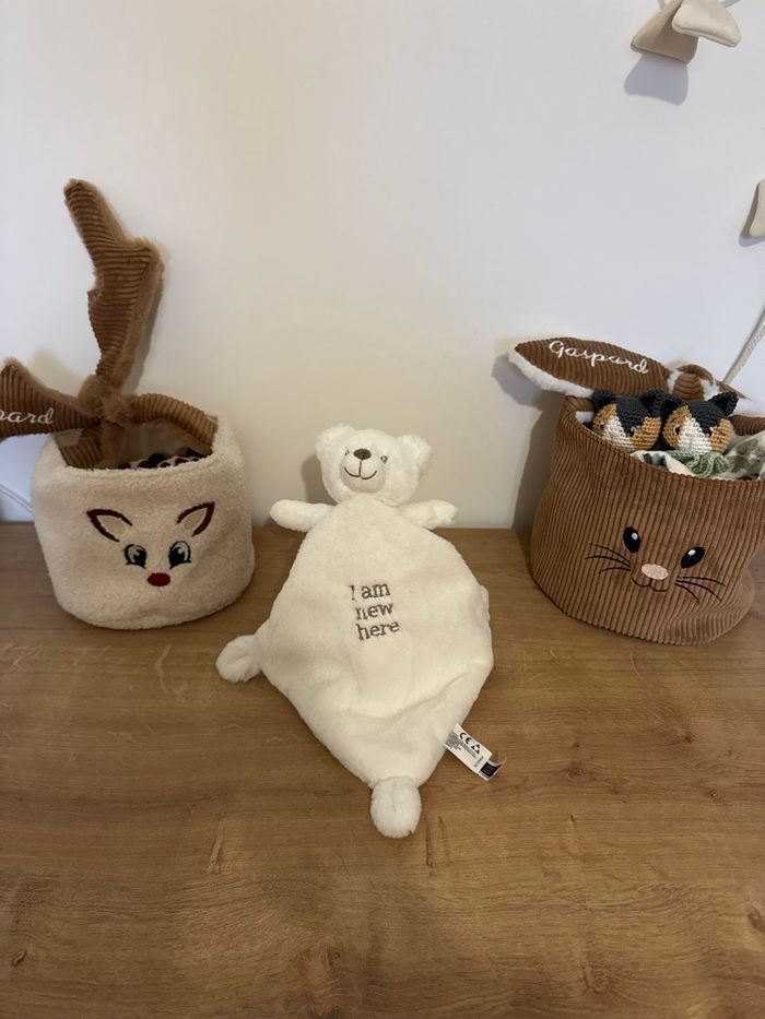 Doudou plat pour bébé - idéal en cadeau de naissance