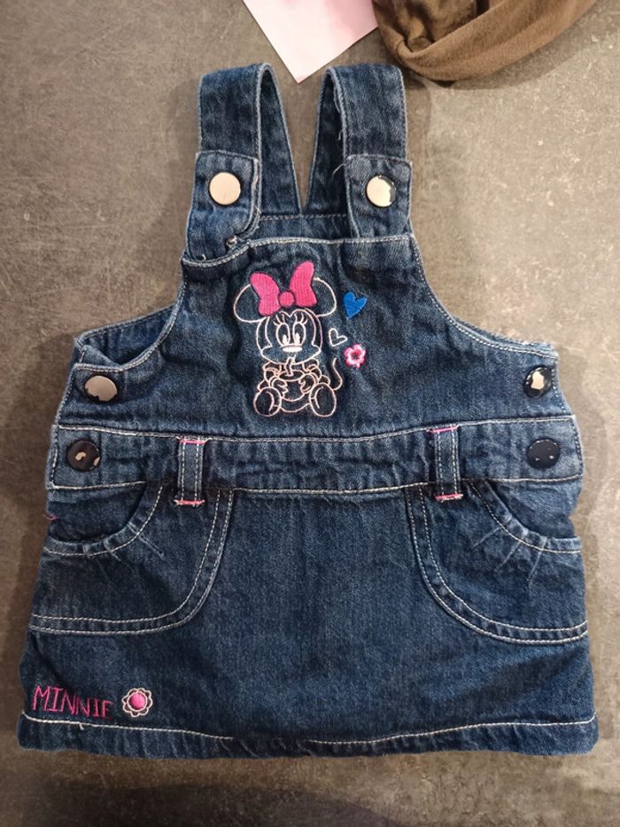 Ensemble robe salopette Minnie 6 mois - photo numéro 4