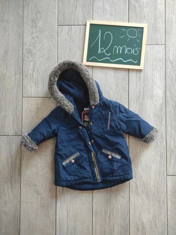 Parka chaude fille 12 mois