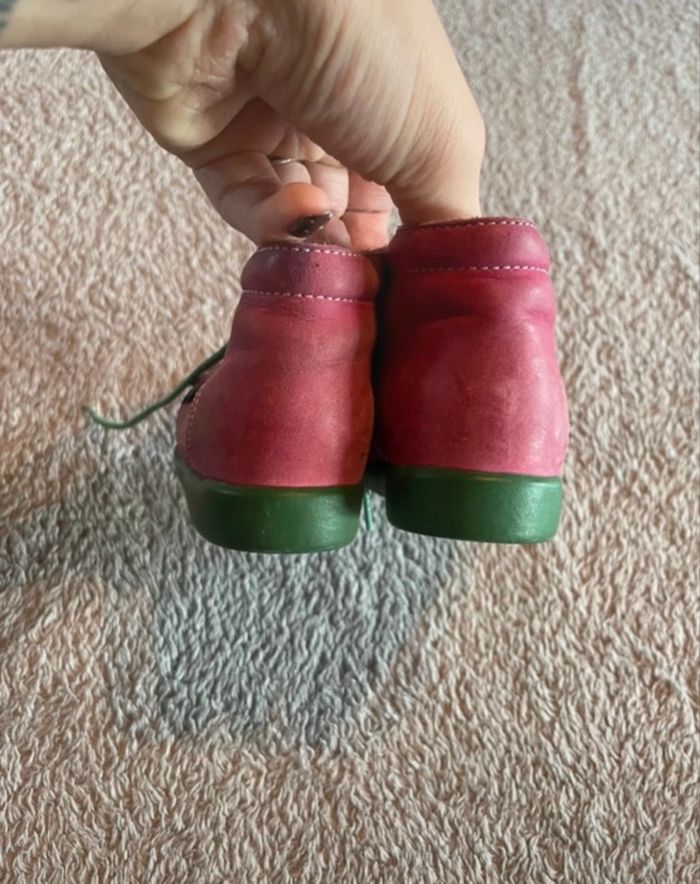 chaussures bébé fille, ASTER - pointure 20, rose & vert - photo numéro 5