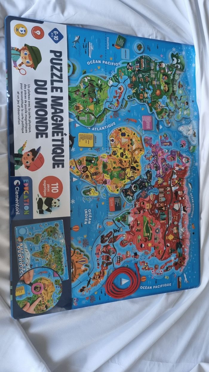 Puzzle magnétique du monde neuf - photo numéro 4