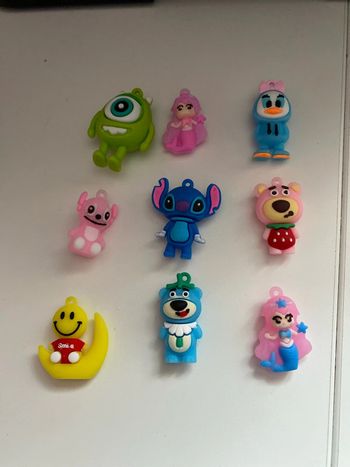 Mini figurine souris canard ourson