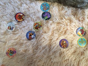 Lot 10 pogs Scooby doo happy meal mc Donald’s