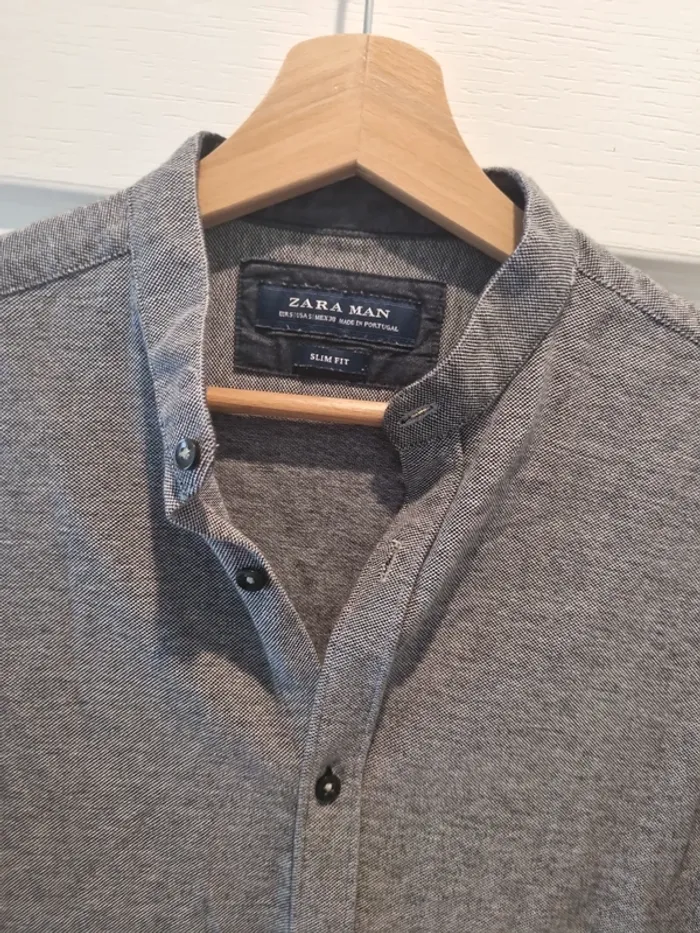 Beau pola zara homme gris taille s Très bon état - photo numéro 3