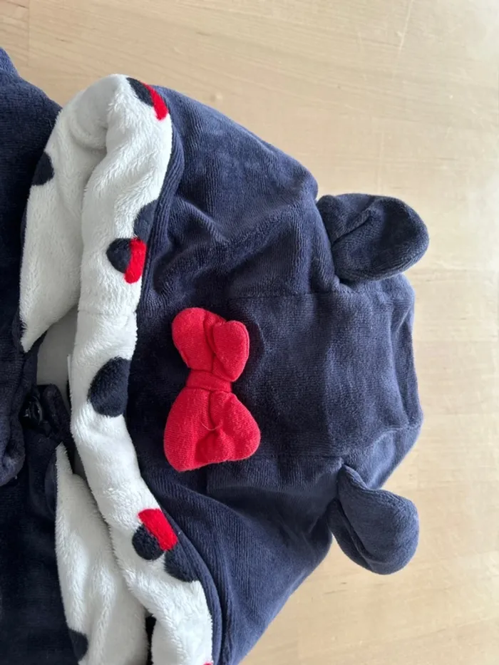 Très jolie veste polaire bleu marine 12 mois Disney baby - photo numéro 5