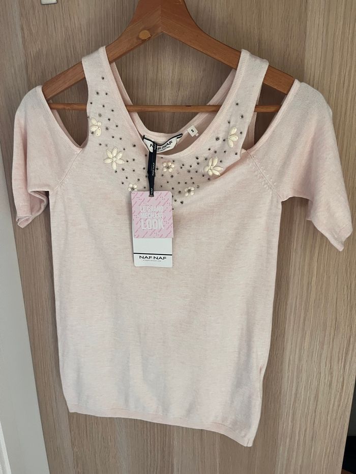 Haut Naf Naf épaules dénudées taille S Neuf