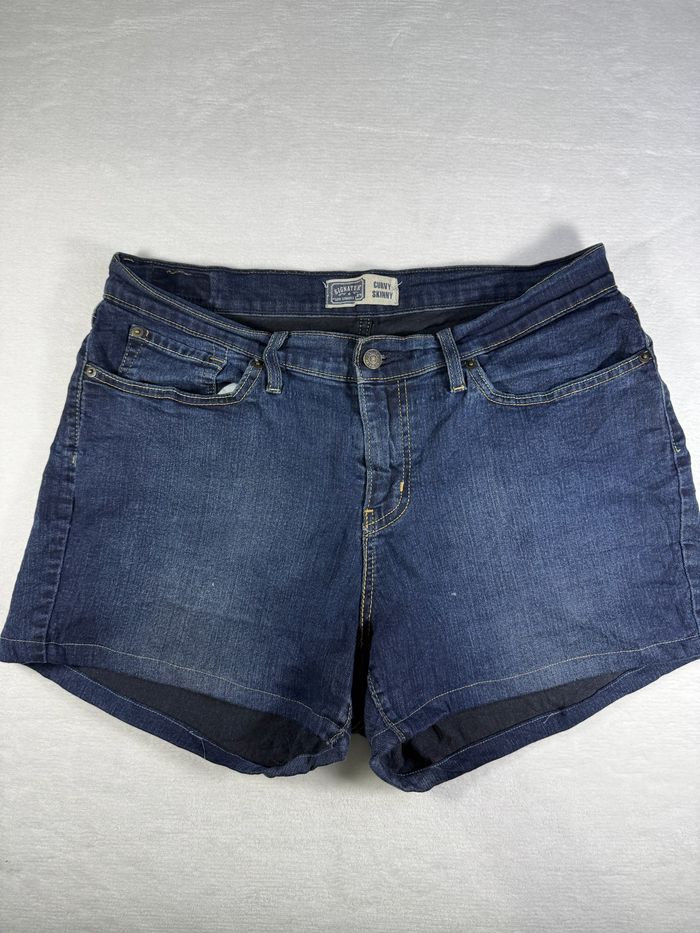 Short en jean Levi’s Signature femme taille L 16M Curvy Skinny bleu foncé SL00825 - photo numéro 2