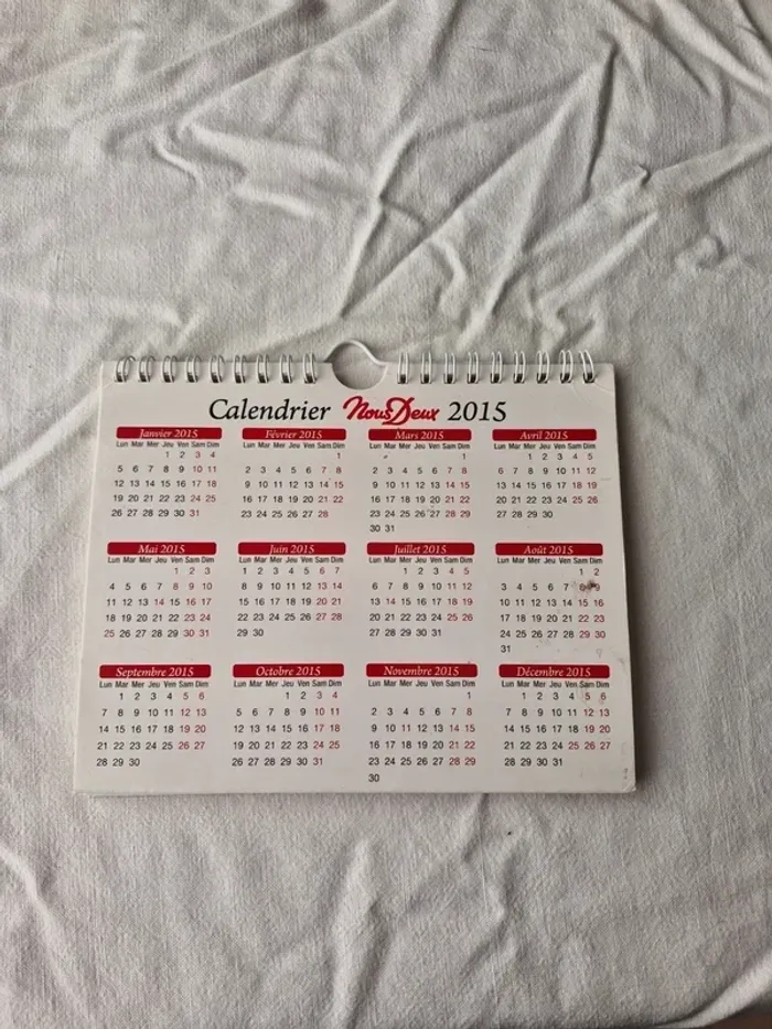 Calendrier Nous Deux 2015 - photo numéro 2