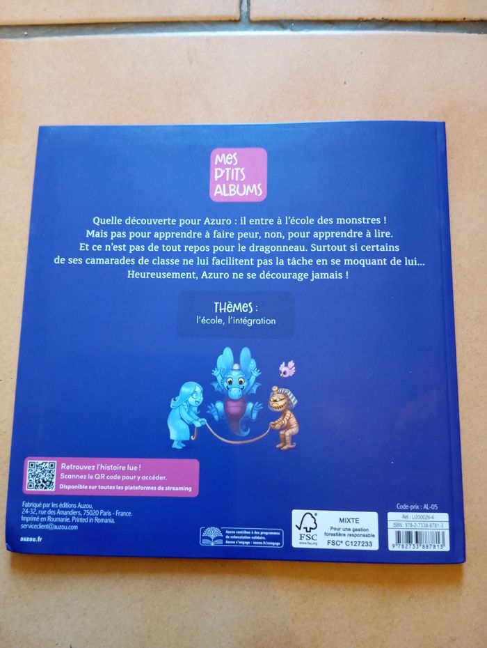 Azuro à l'école des monstres - photo numéro 2