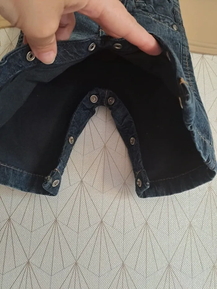 Pantalon jean bébé garçon 1 mois kitchoun comme neuf - photo numéro 7