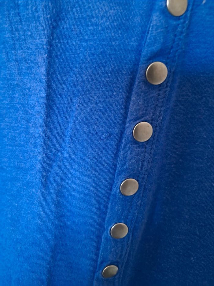 Haut bleu à manches 3/4 gstar taille 36 - photo numéro 3
