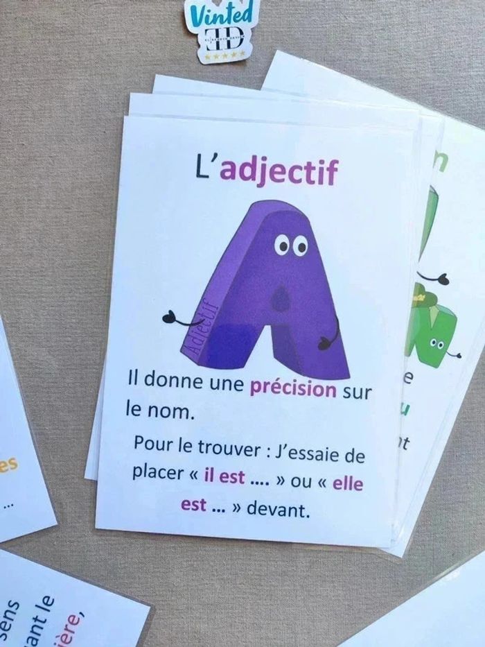 9 Affiche 4A sur la nature des mots - photo numéro 5