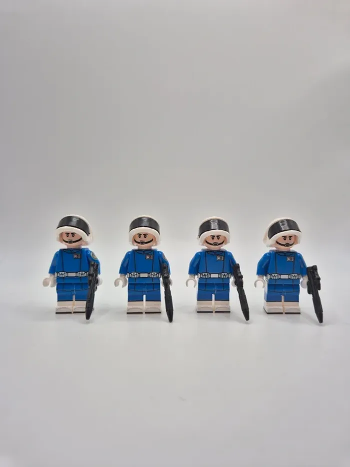 Figurines type lego custom 4 soldats de la nouvelle république mandalorian star wars