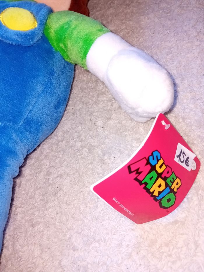 Peluche Luigi super mario - photo numéro 5