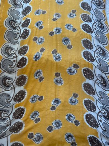 Grand Foulard / Étole Jaune Moutarde - 100% Coton - U Collection