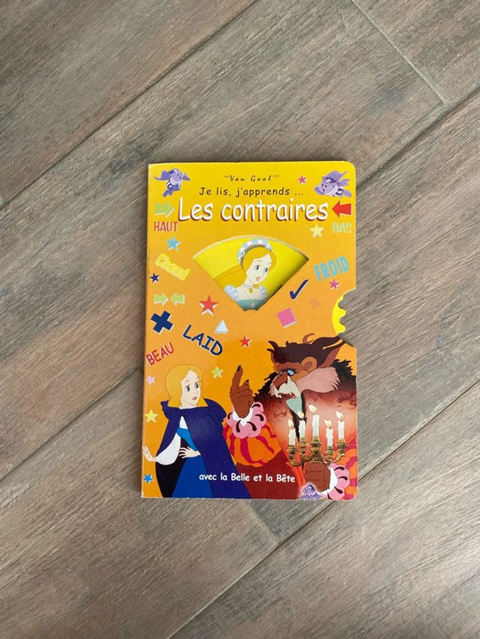 Livre je lis j’apprends les contraires avec la belle et la bête