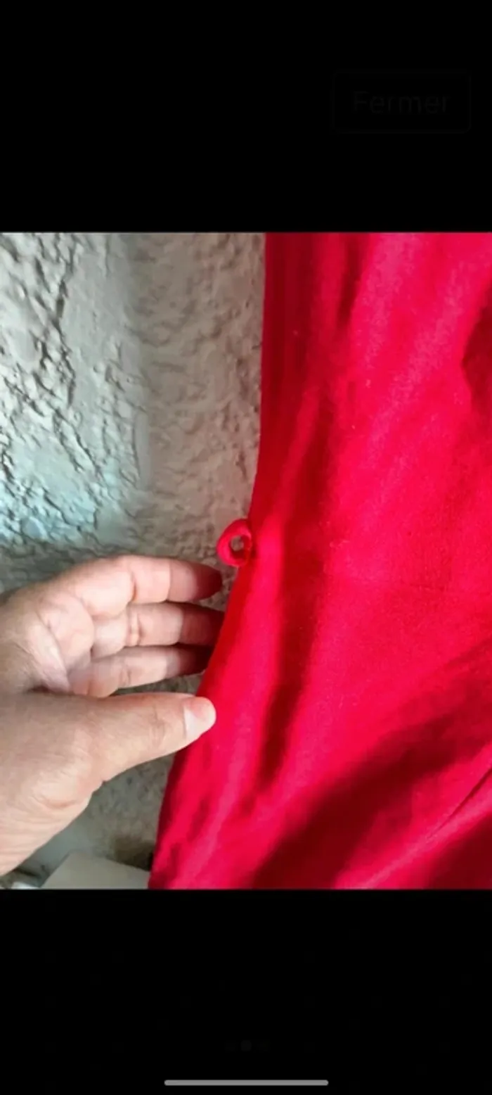 Robe rouge courte mango T M - photo numéro 3