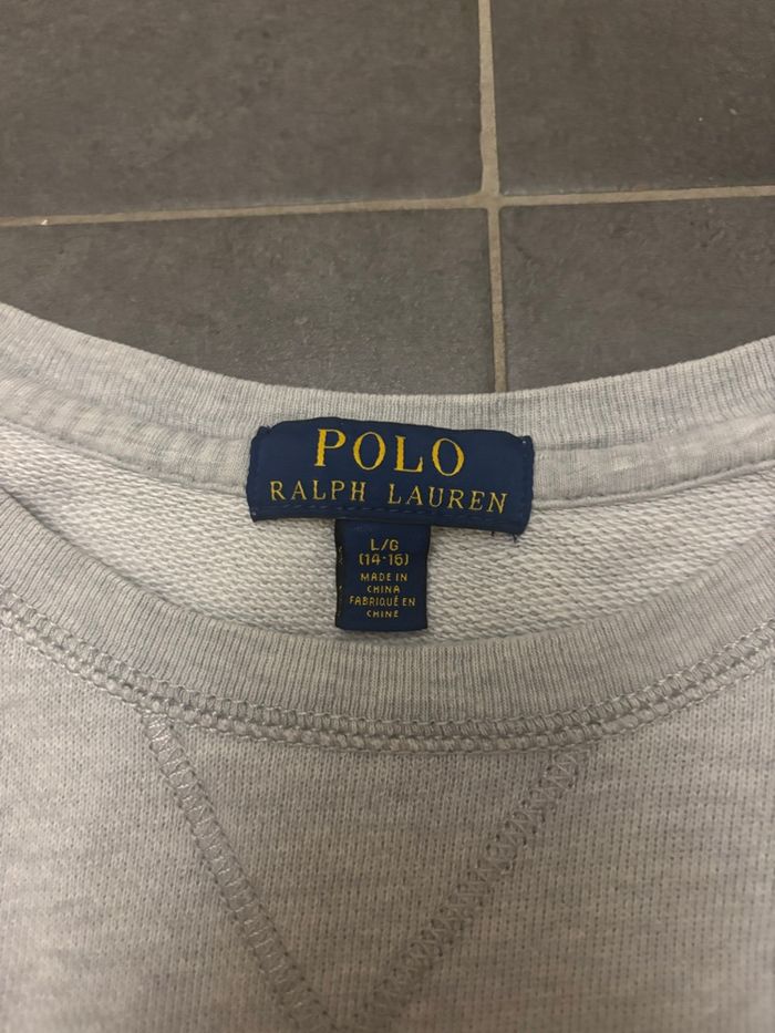 Pull Ralph Lauren gris - photo numéro 4