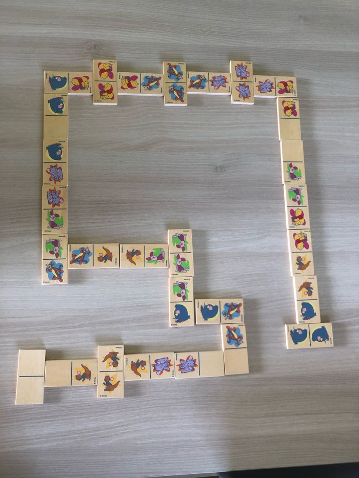 28 dominos animaux en bois - photo numéro 2