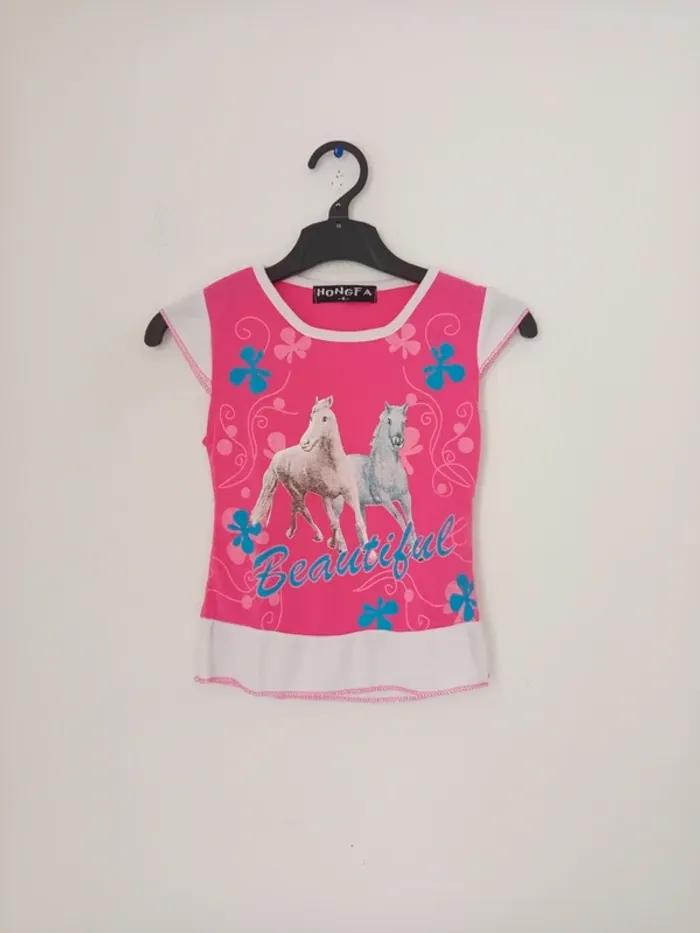 Ensemble short et tee-shirt fille w - photo numéro 2