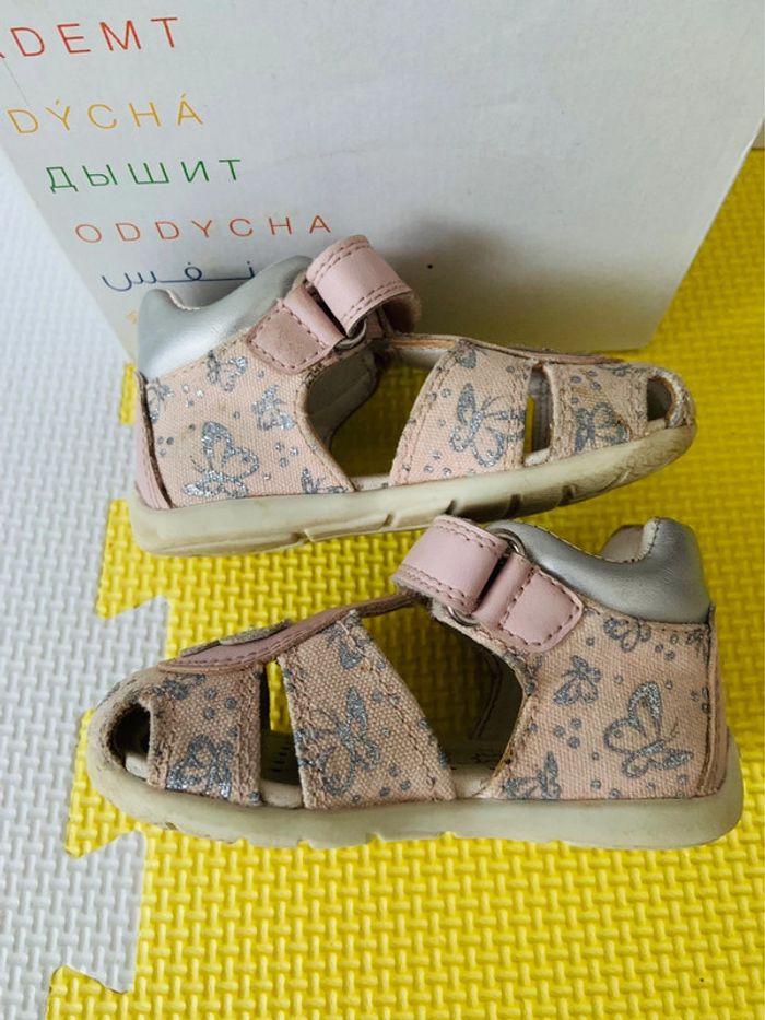Sandales filles rose gris Elthan Geox 20 - photo numéro 4