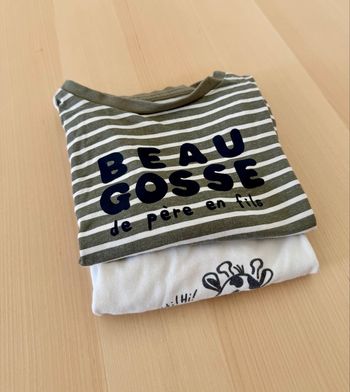Lot 2 t-shirts manches longues LH – 36 mois / 95 cm