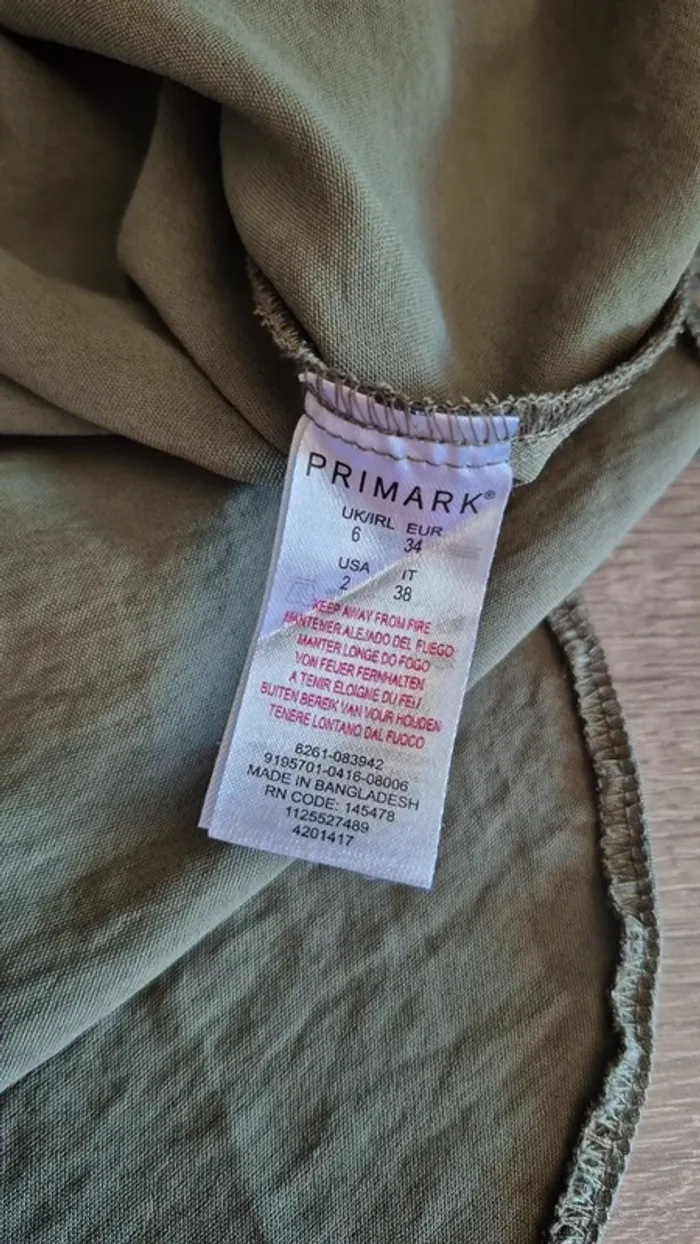Blouse Kaki Primark Taille 34 - photo numéro 4