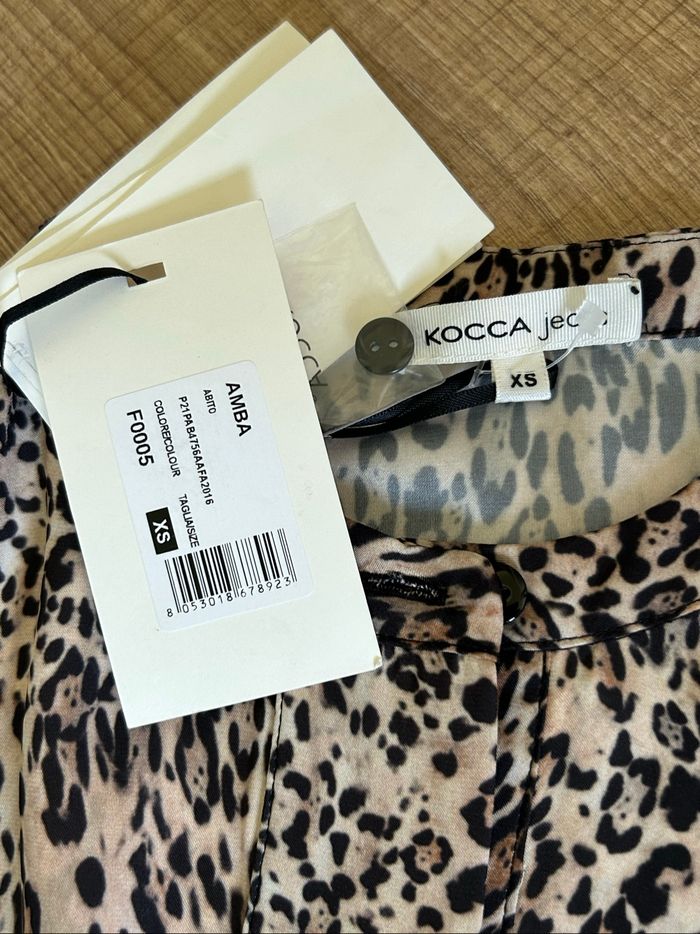 Robe léopard neuve à manches longues Kocca taille XS - photo numéro 9