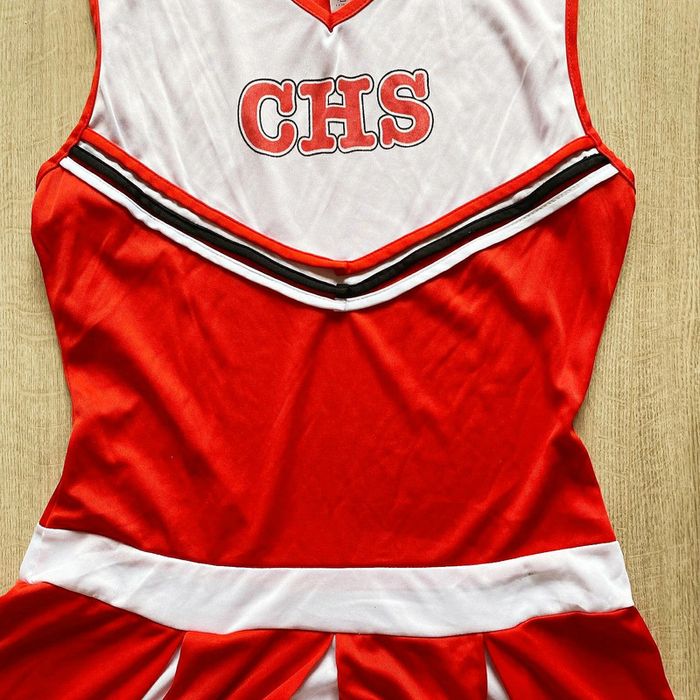 Smiffys Tenue de Pom-Pom Girl Femme Exclusive US Cheerleaders Sportwear Rouge (Taille M) - photo numéro 8