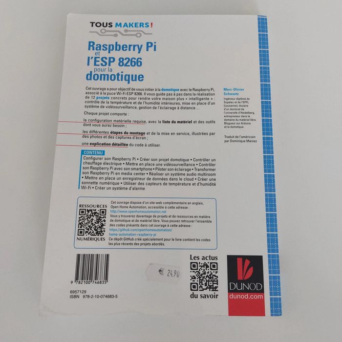 Livre - Raspberry Pi et l'ESP 8266 - photo numéro 2