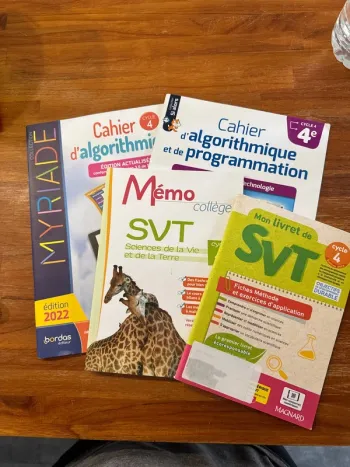 Lot de 4 livres collège