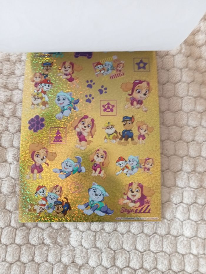 Lot de 6 fiches de stickers paw patrol - photo numéro 5