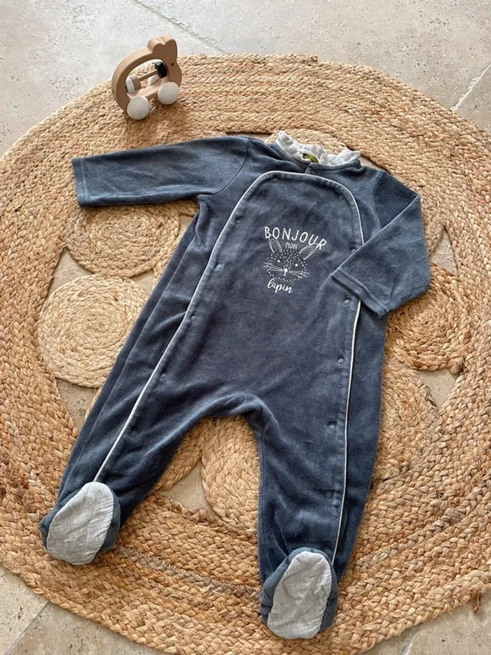 Pyjama velours 9 mois