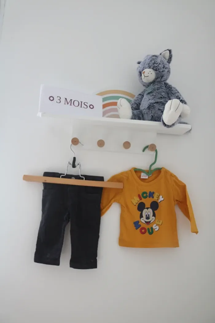 Ensemble automne haut Disney et pantalon Tissaia 3 mois