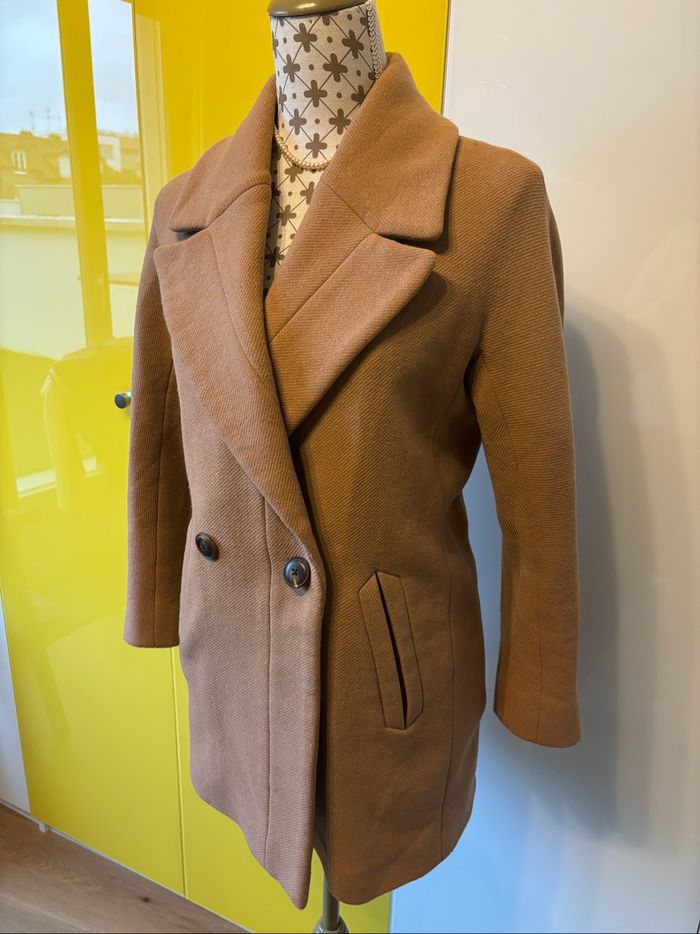 Manteau Camel Femme Massimo Dutti - photo numéro 2
