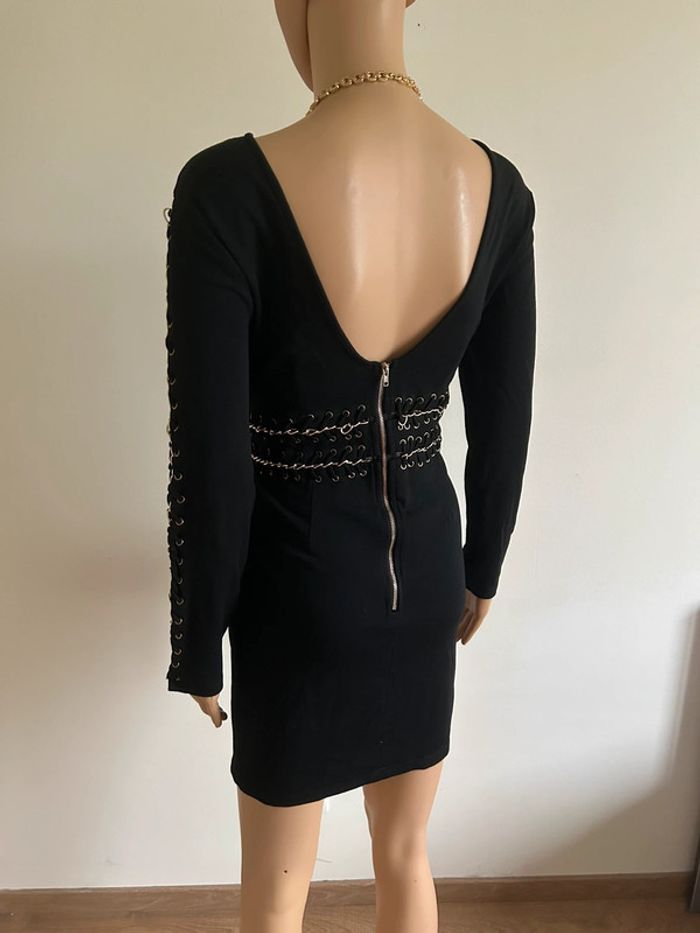 Robe noire et dorée NaaNaa taille US 10 jamais portée - photo numéro 8