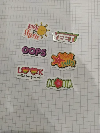 Autocollants thème kawaii (lot C)