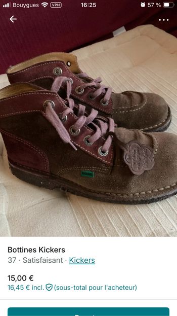 Kickers 3 couleurs en n’inculpa
