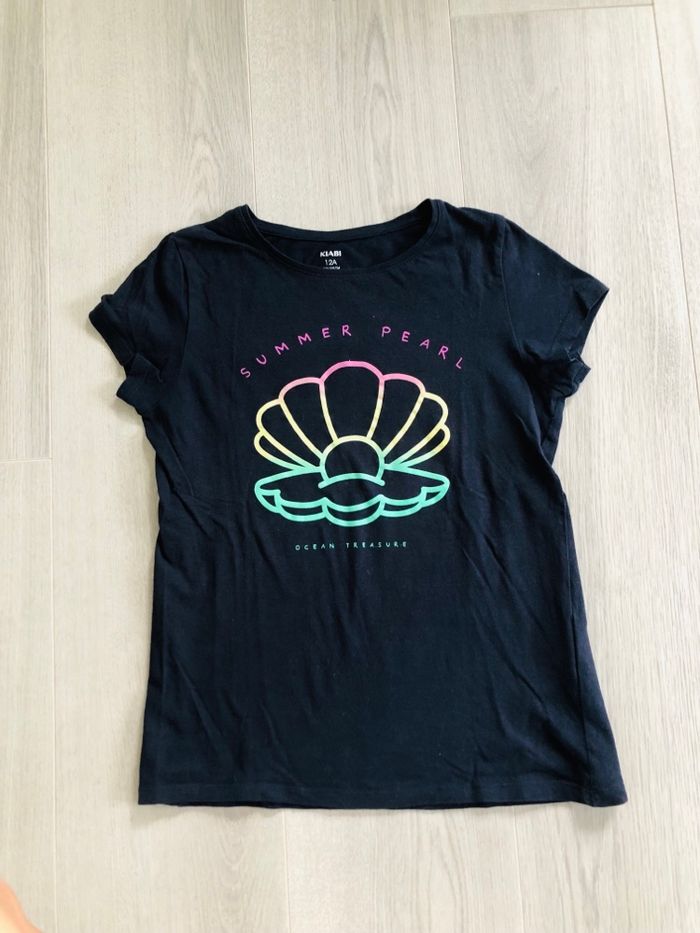 Tee shirt fille kiabi 12 ans coton coquillage