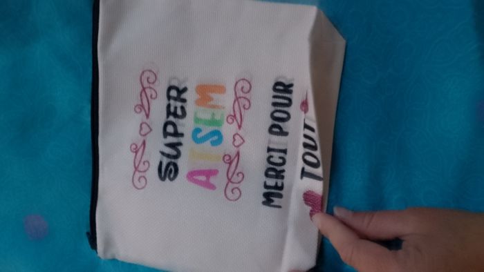 Trousse, pochette neuve super ATSEM merci pour tout - photo numéro 4