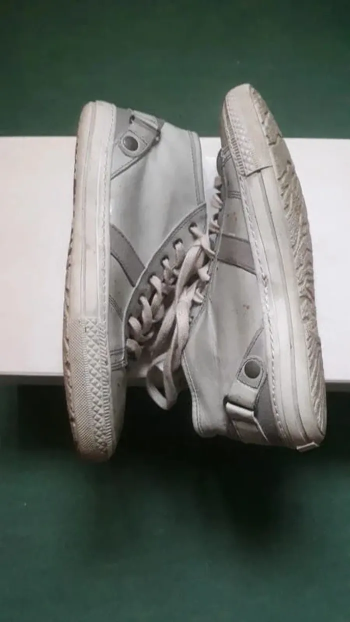 Sneakers vintage en cuir demi-montantes San Marina pointure 38 - photo numéro 4