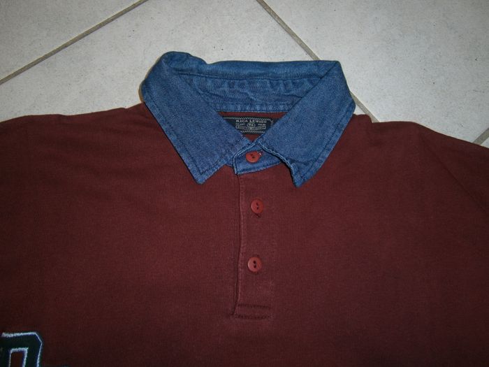 Polo ML épais bordeaux RICA LEWIS Taille S - photo numéro 3