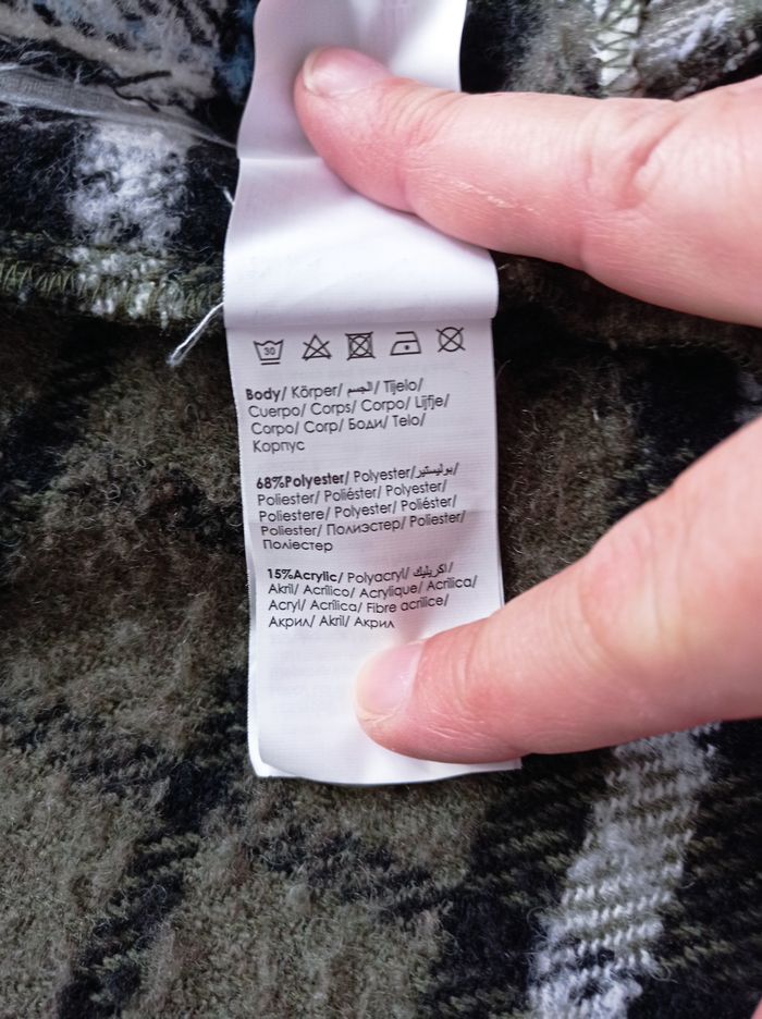 VESTE PIMKIE Carreaux kaki/ blanc/gris. - photo numéro 6