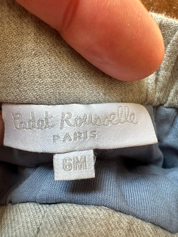Pantalon gris clair Cadet Rousselle 6 mois - photo numéro 3