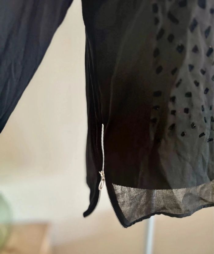 Blouse noire fluide Salsa taille 40 L - photo numéro 2