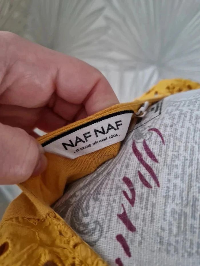 Jolie blouse sans manches Naf Naf taille 34 - photo numéro 3