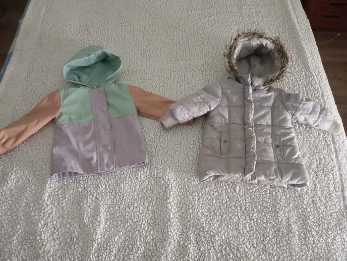 2 manteaux automne hiver 24 mois